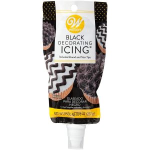 Black Icing Pouch w/tips 8 OZ