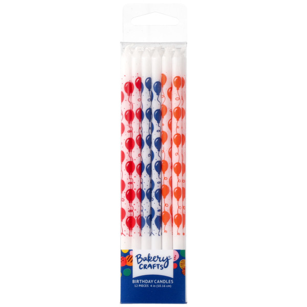 Primary Balloon Print Candle 6 CT