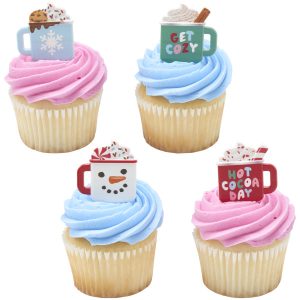 Hot Cocoa Cupcake Rings 144 CT