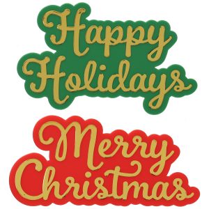 Holiday Sayings Metallic Layon 24 CT